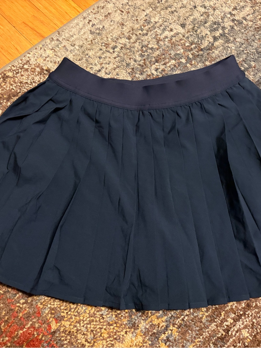 lululemon athletica Navy Pleated Skater Skirt
